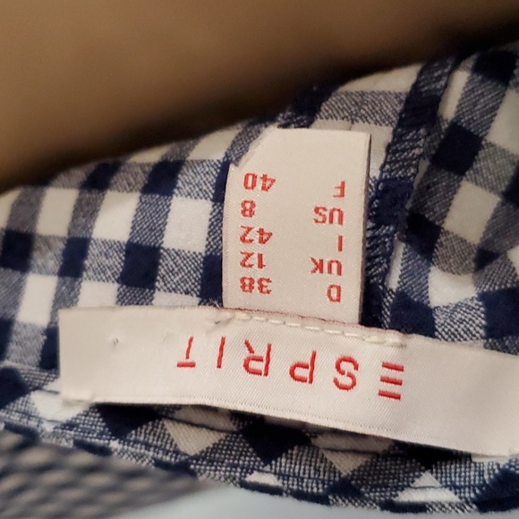 Cute Vintage Gingham Crop Tie Back Top by Esprit! - Picture 9 of 9